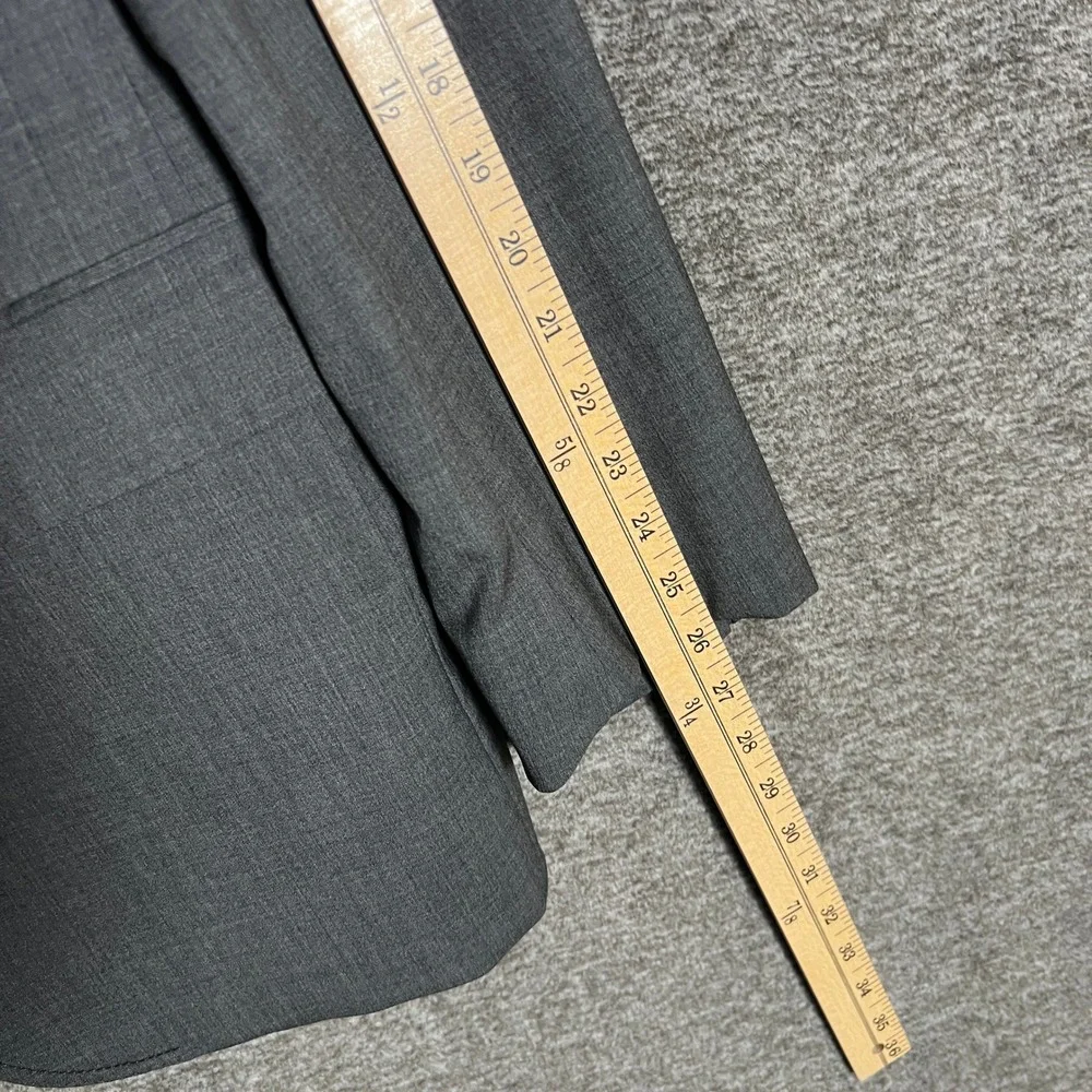 Jeanne Lanvin SA Mens Gray Blazer Sz 56T Tall (46) Office Career Suit‎ Italy